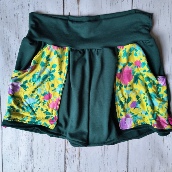 Green/Yellow Floral- L/XL