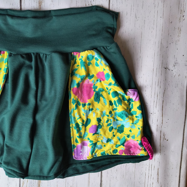 Green/Yellow Floral- L/XL