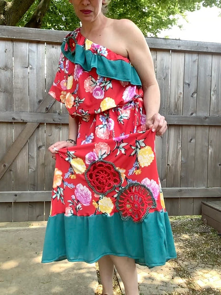 Tammy Dress-Red Floral